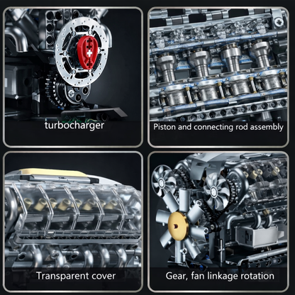 V8 Engine Builder Kit – Build Your Own Realistic Mini V8 Engine Model