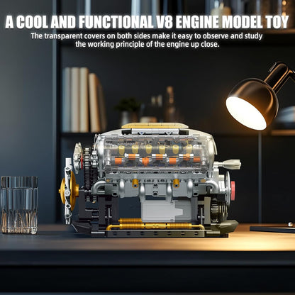 V8 Engine Builder Kit – Build Your Own Realistic Mini V8 Engine Model